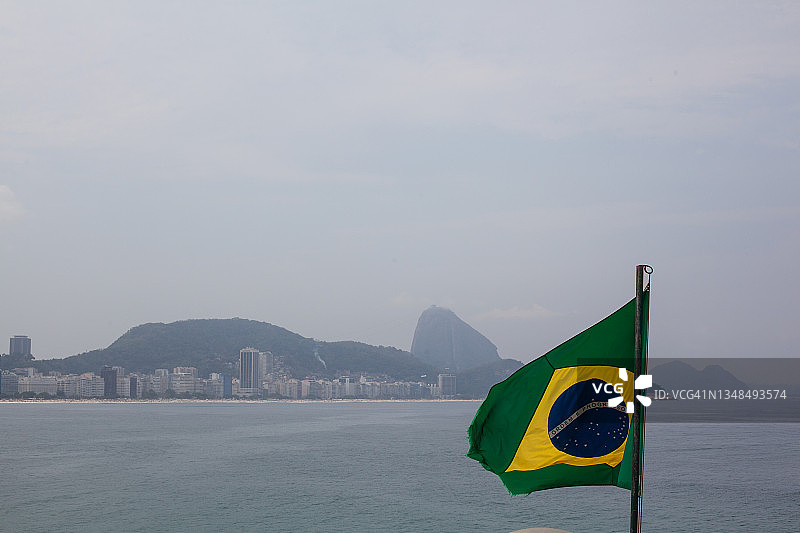 巴西国旗，里约热内卢图片素材