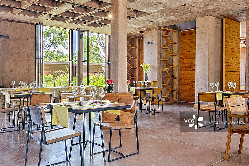 墨西哥特波斯特兰精品水疗度假酒店内的餐厅图片素材