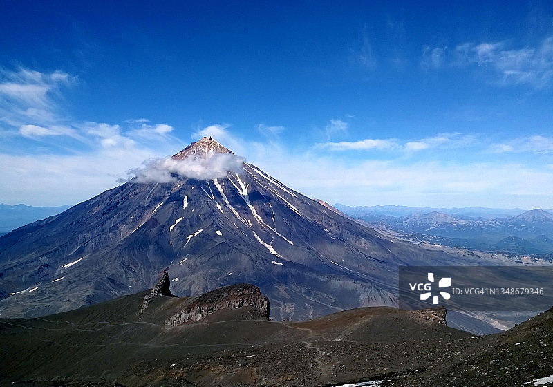 堪察加半岛科里亚克火山图片素材