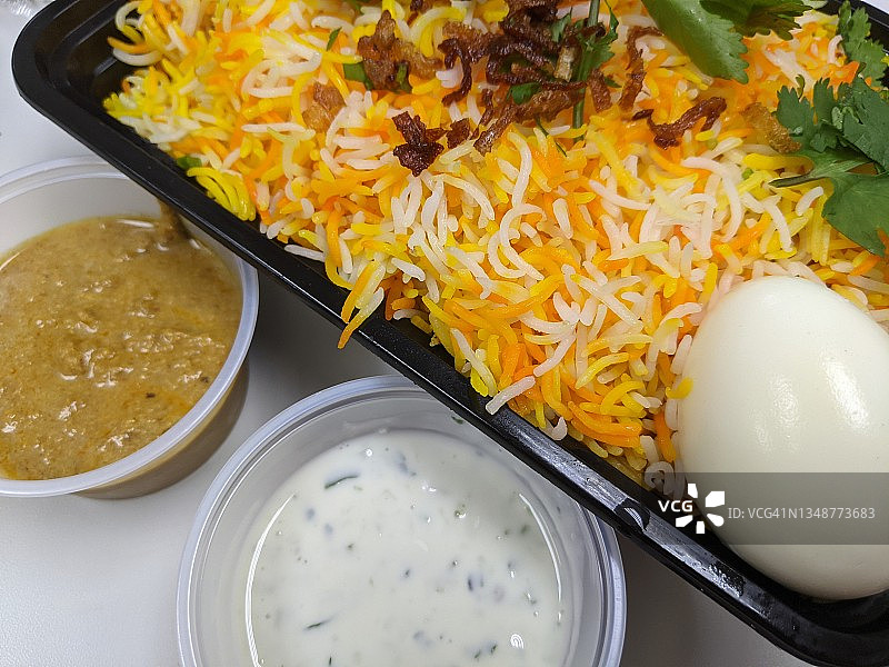 印度鸡肉比尔亚尼饭图片素材