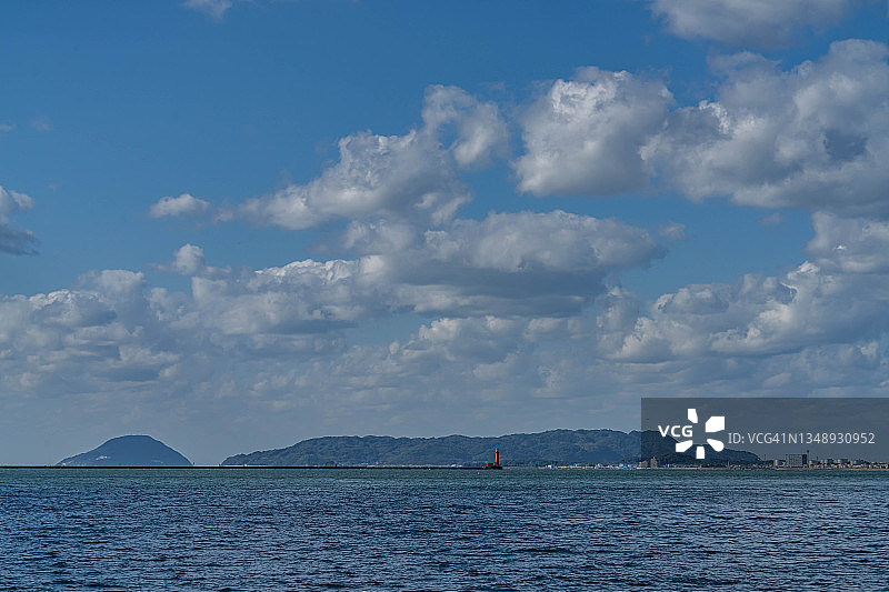 日本福冈市的岛屿和半岛图片素材