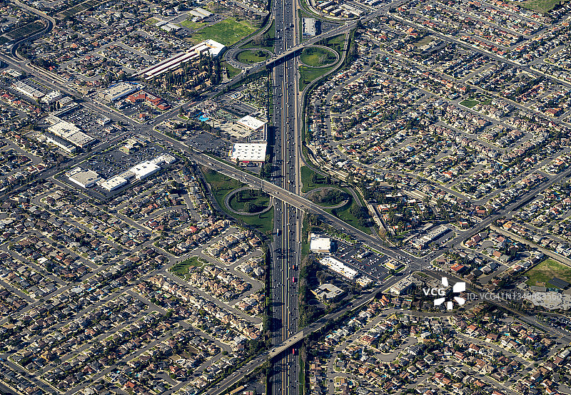 从天空看圣安娜图片素材