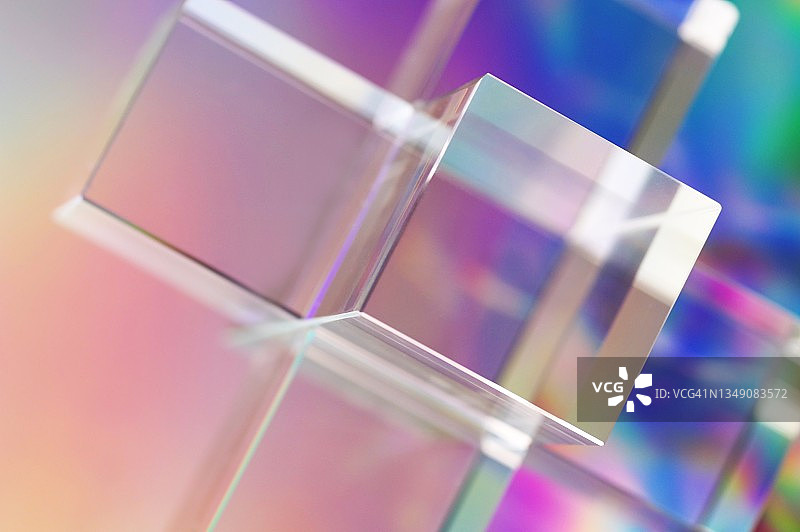 玻璃立方体三维设计图片素材