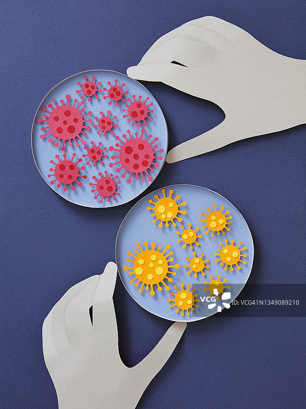 新冠病毒检测概念图片素材