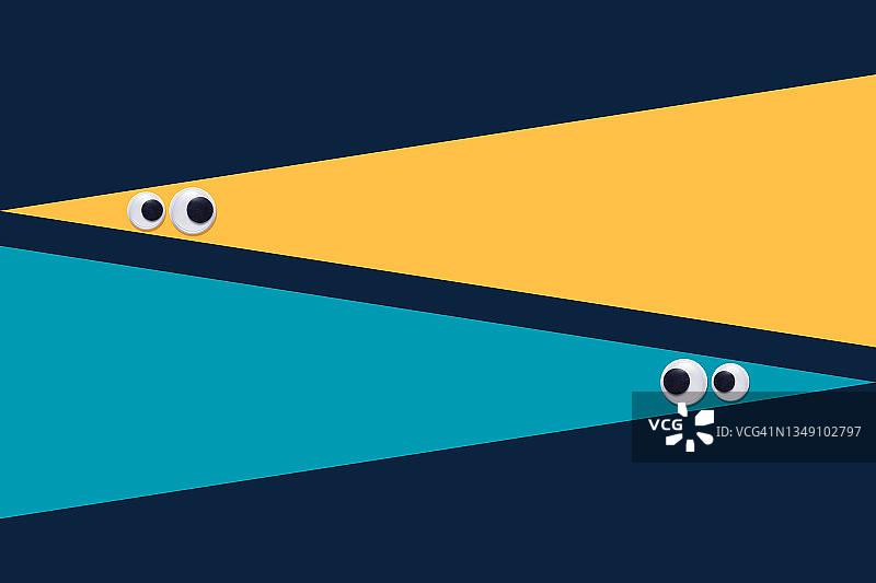 看向远方的古怪眼睛图片素材