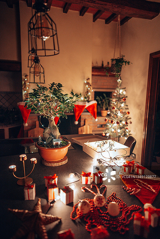 居家圣诞节装饰图片素材