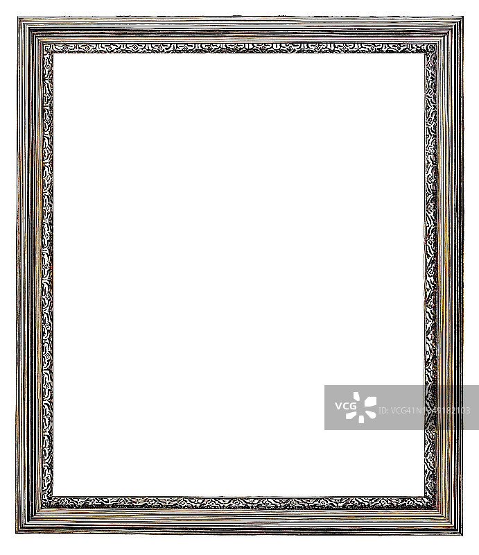 装饰画框古老雕刻插图图片素材