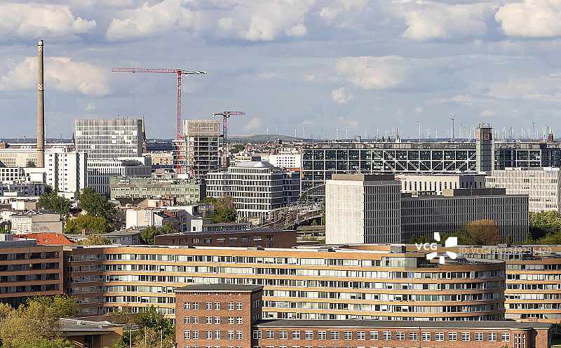 柏林天际线：莫阿比特区（德国）图片素材