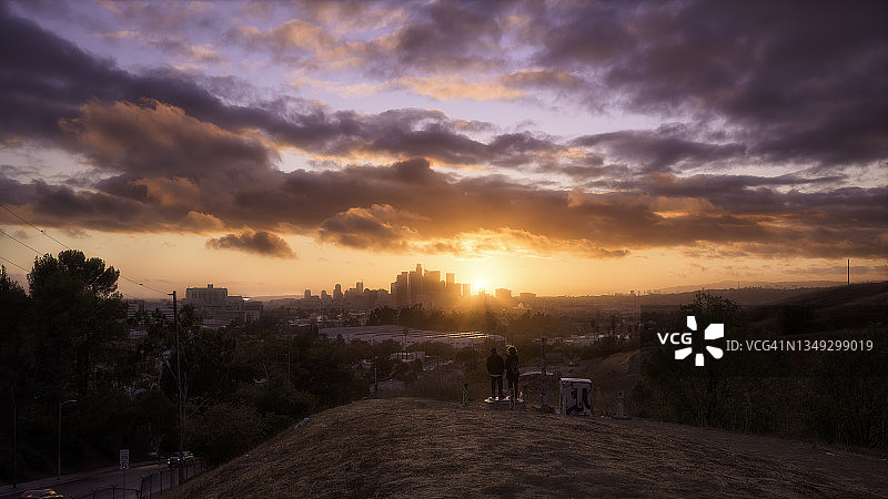 雨后的洛杉矶图片素材