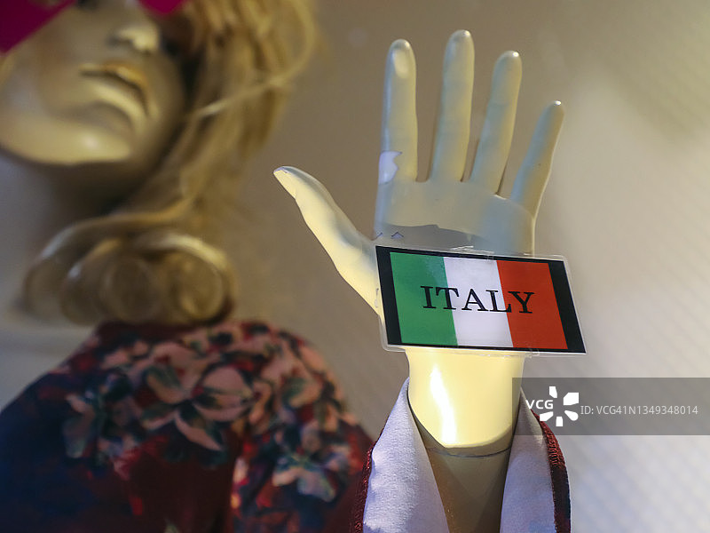 意大利国旗标签图片素材