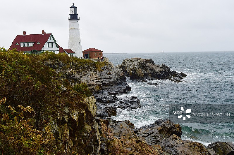 波特兰头灯塔图片素材