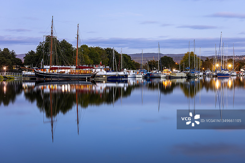 苏格兰因弗内斯的喀里多尼亚运河图片素材