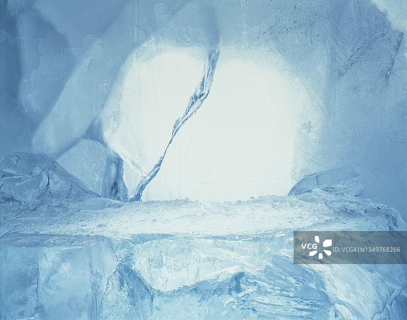 蓝色冰纹理图片素材