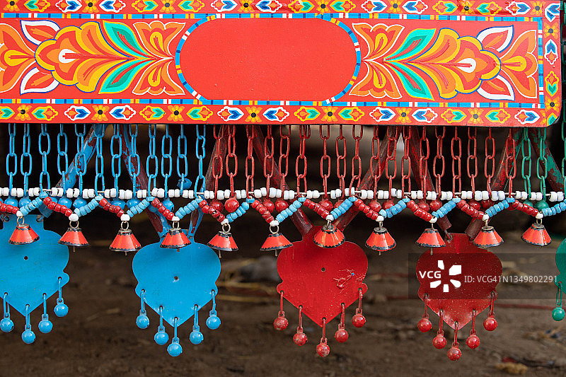 巴基斯坦的彩色卡车艺术图片素材