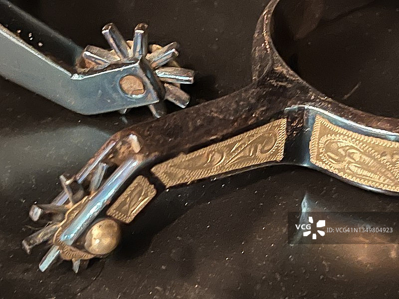 德克萨斯州复古牛仔马刺图片素材