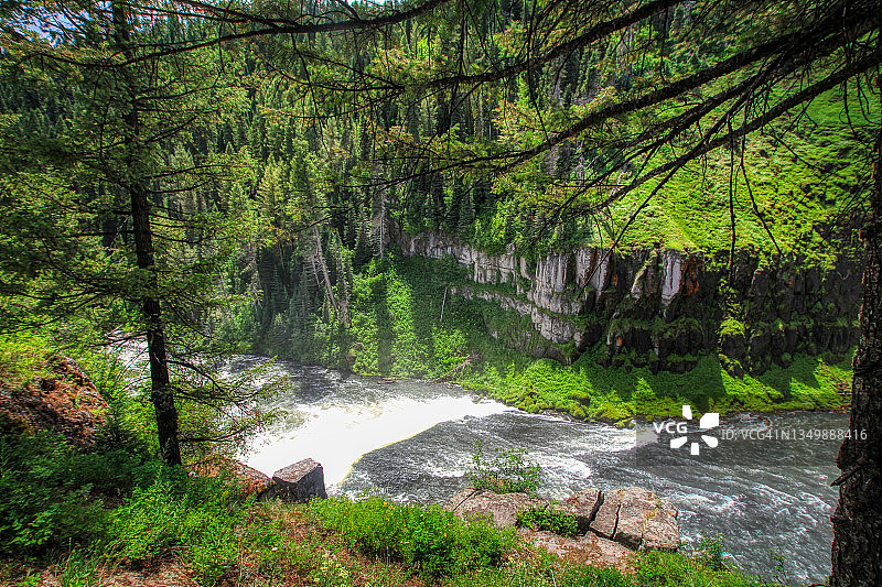 爱达荷州上梅萨瀑布图片素材