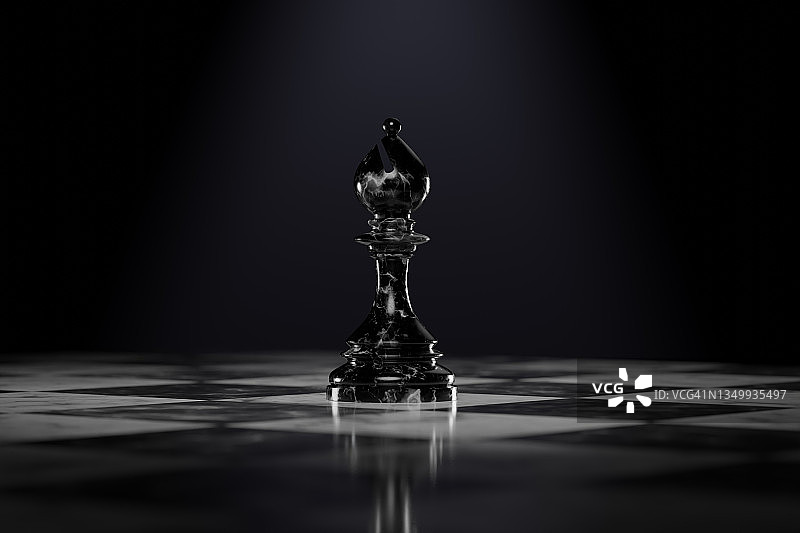 棋盘上的主教棋子图片素材