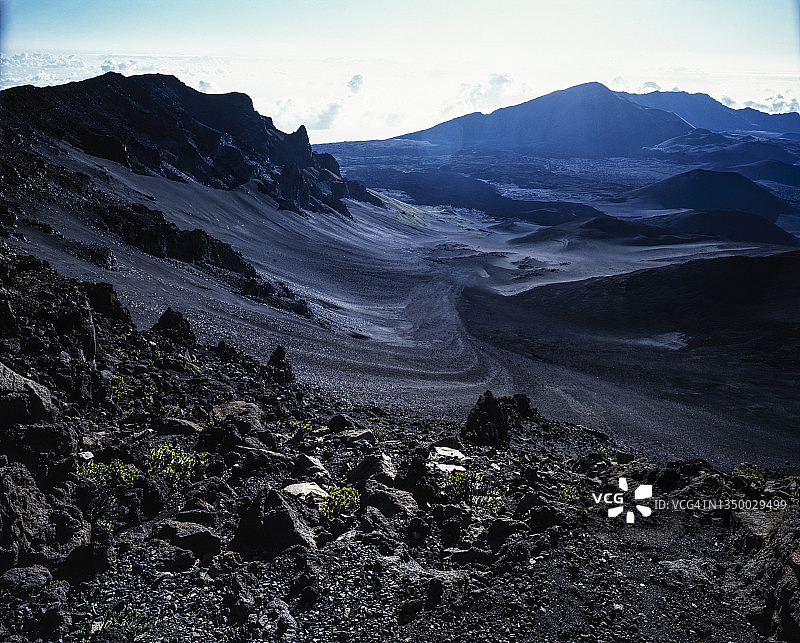 哈莱阿卡拉火山口地貌图片素材