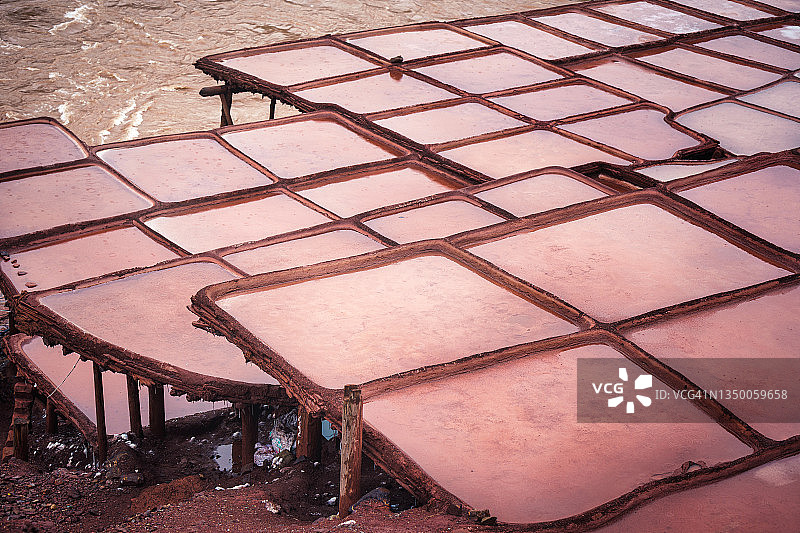 澜沧江古盐井盐滩照片图片素材