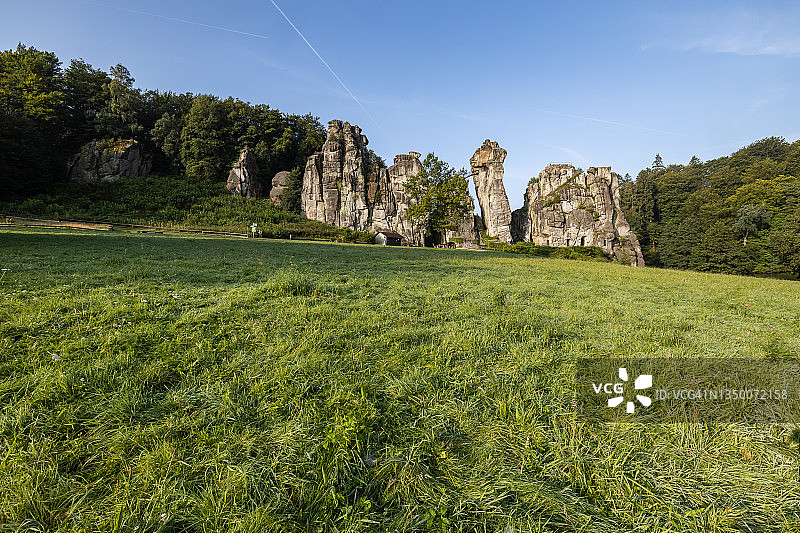 埃克斯特恩石林（德国北莱茵-威斯特法伦州）图片素材