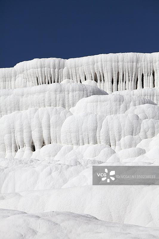 土耳其代尼兹利棉花堡石灰华图片素材