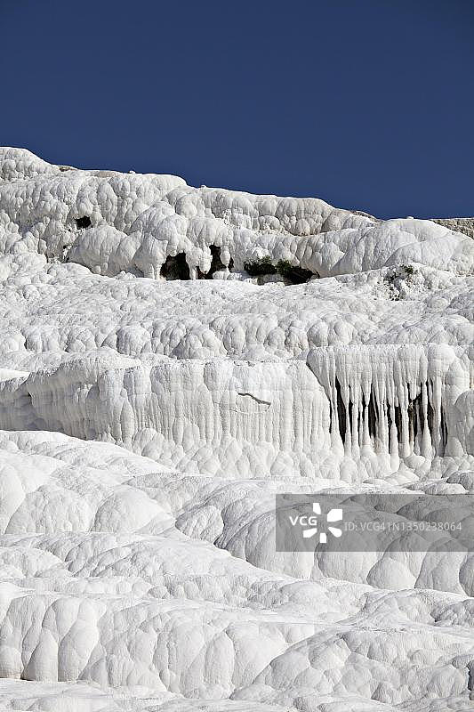 土耳其代尼兹利棉花堡石灰华图片素材