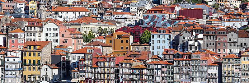 葡萄牙波尔图老城区世界遗产全景图片素材