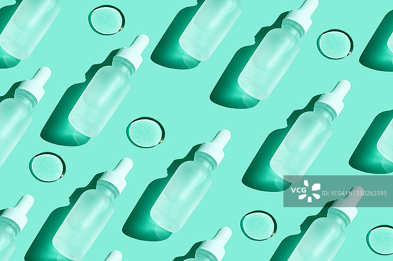 白色美容液滴瓶图案图片素材