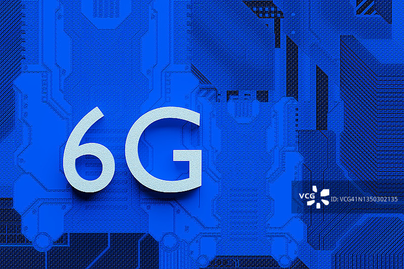 6G无线网络与大数据概念电脑图像图片素材