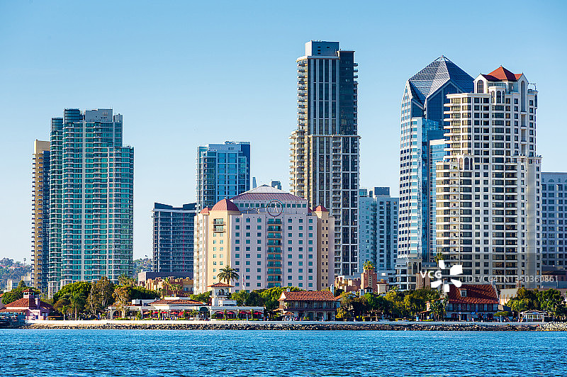 加利福尼亚州圣地亚哥Embarcadero码头图片素材