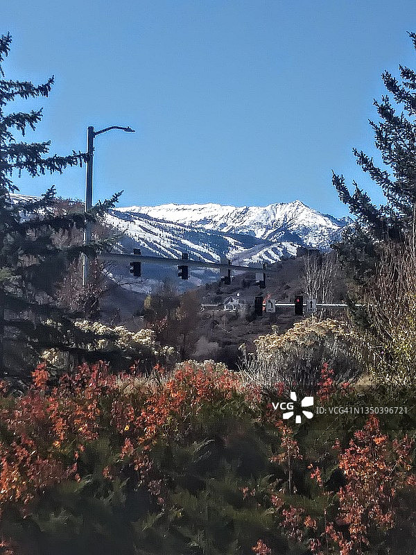 科罗拉多州斯诺马斯雪山图片素材