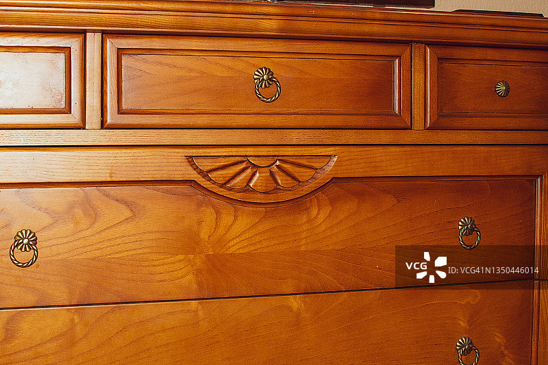 木制梳妆台细节图片素材