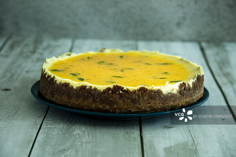 柠檬芝士蛋糕图片素材