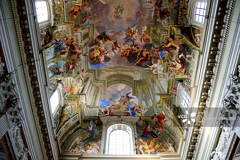 罗马罗耀拉圣依纳爵教堂图片素材