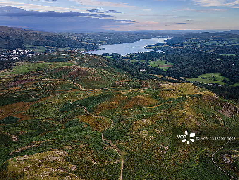 温德米尔湖全景图片素材