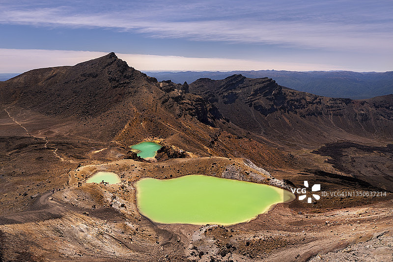 新西兰汤加里罗国家公园的汤加里罗高山步道图片素材