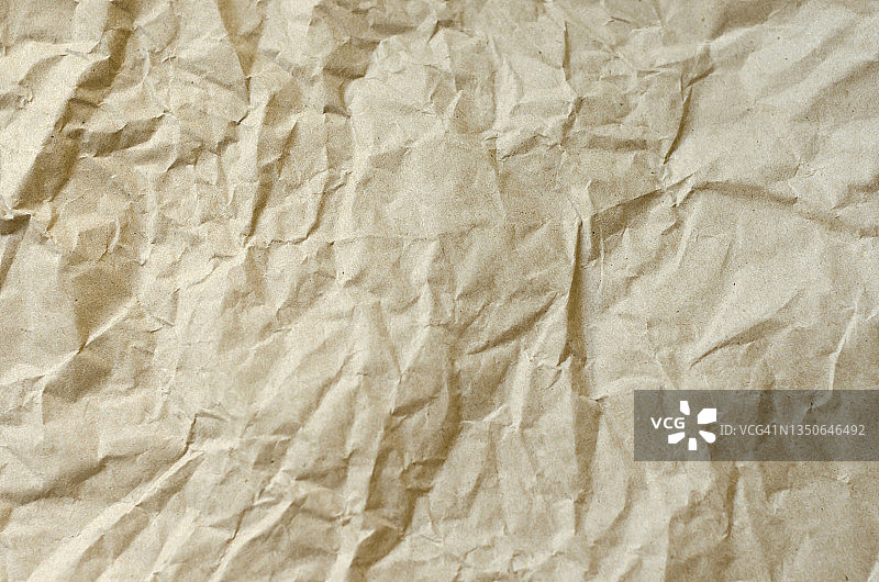 棕色褶皱纸纹理背景图片素材