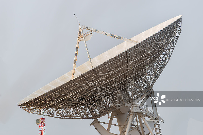 甚大天线阵或国家射电天文台的卫星接收器，代表通信图片素材