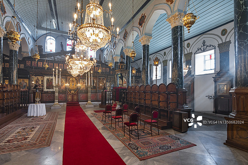 土耳其伊斯坦布尔法蒂赫区Ayios Dimitrios希腊东正教教堂图片素材