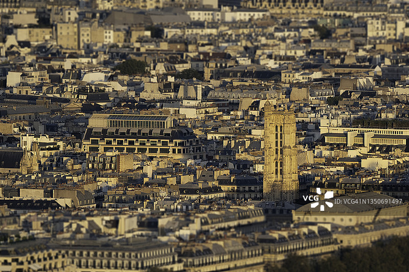 巴黎航拍景色图片素材