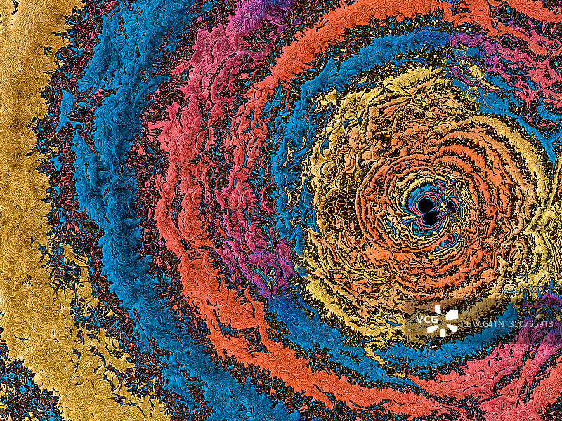 抽象花朵催眠扭曲漩涡多色线条圆形背景艺术图片素材