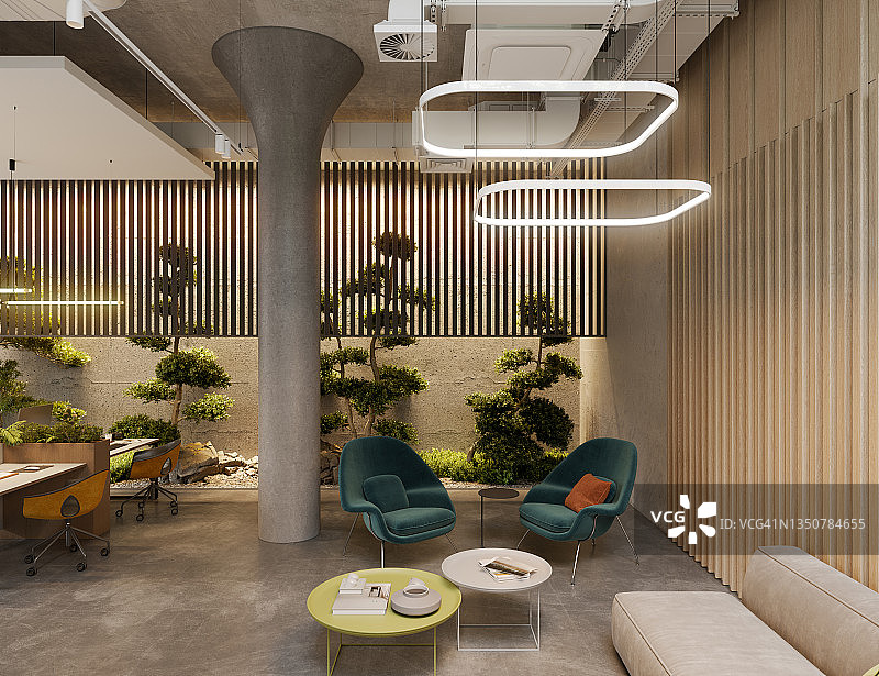 艺术设计的创意办公室门厅3D图像图片素材