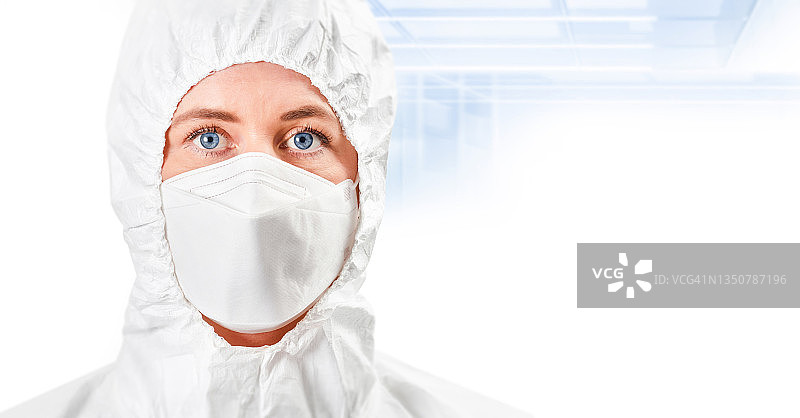 洁净室白色服装图片素材