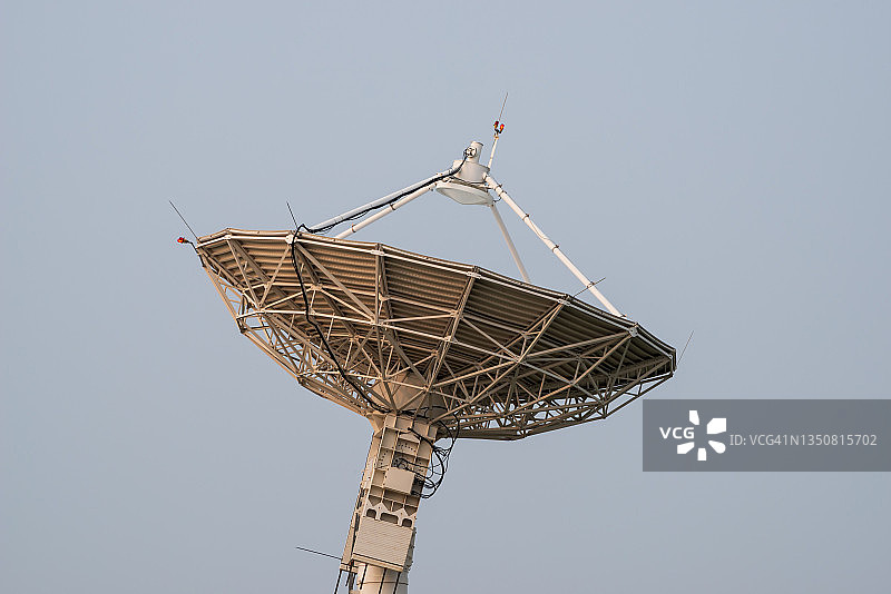 甚大天线阵或国家射电天文台的卫星接收器，代表通信图片素材