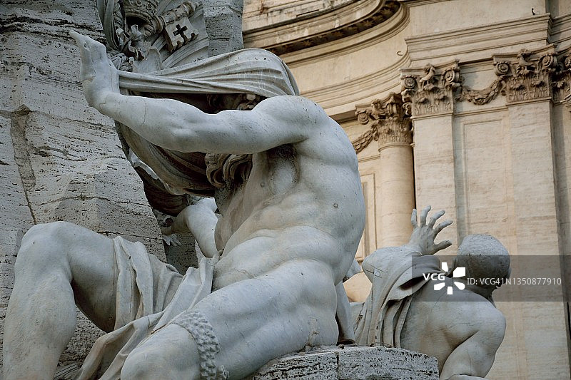 四河喷泉图片素材