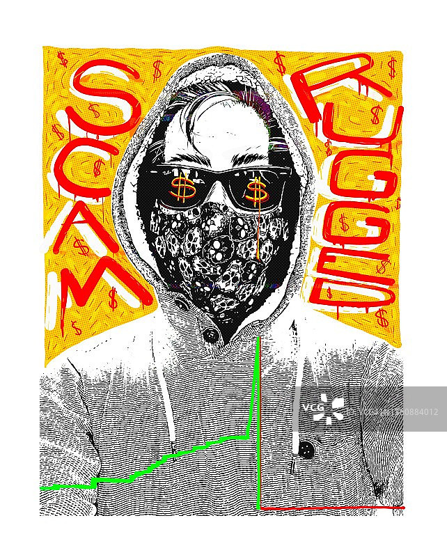 加密货币诈骗图片素材