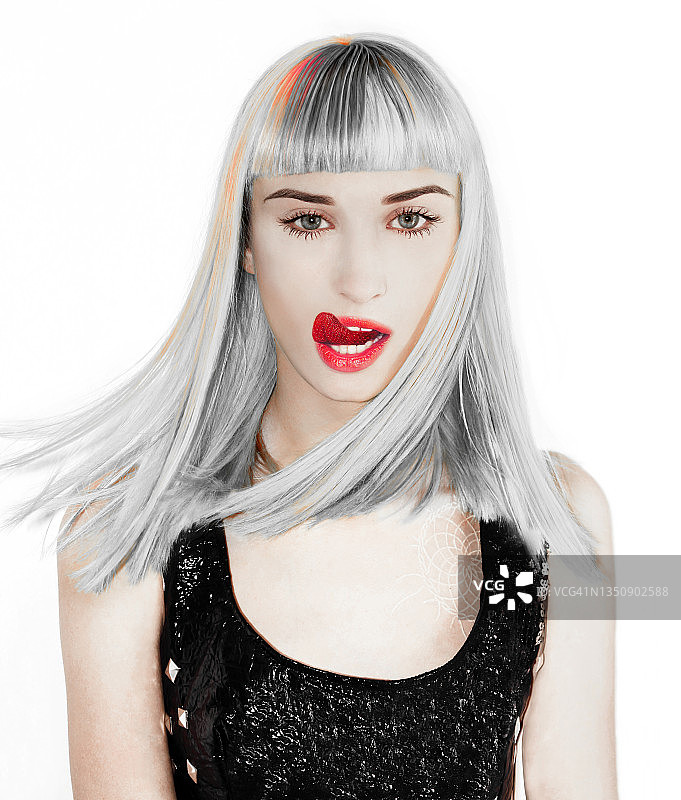 时尚女性发型图片素材