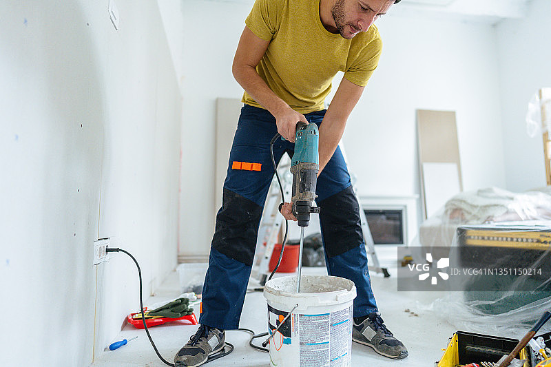 混合石膏泥图片素材