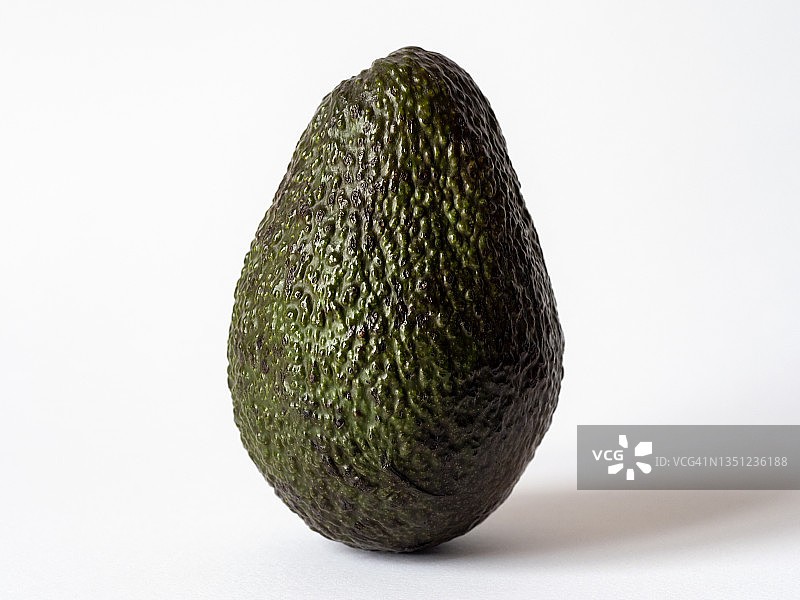 白色背景鳄梨的俯视图图片素材