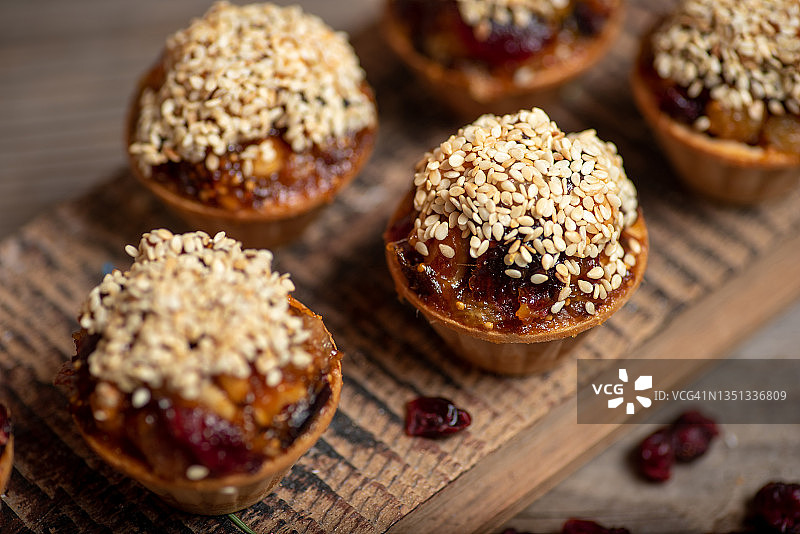 健康美味的素食水果玛芬蛋糕图片素材